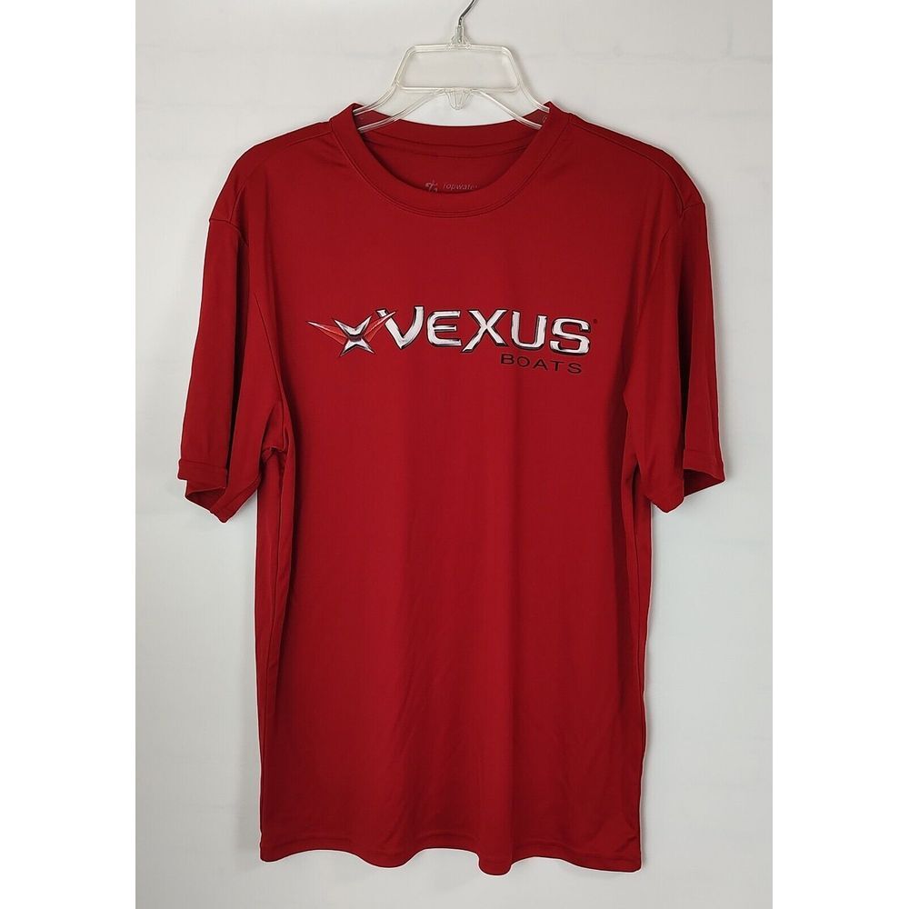 Vexus Boats Mens Red Performance T-Shirt Topwater‎ Brands Xtreme-Tek Medium M